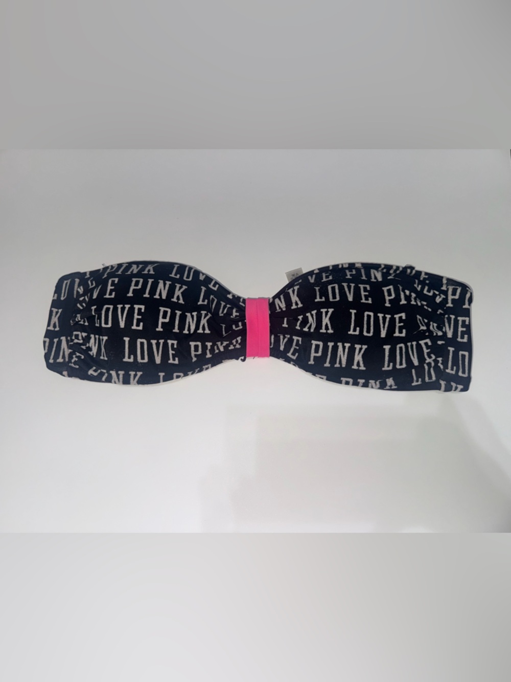 Victoria's Secret PINK Black Logo-Print Skirt with Pink Waistband
